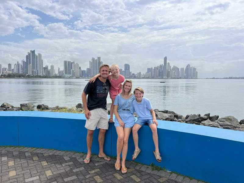 Panama City gezin kinderen