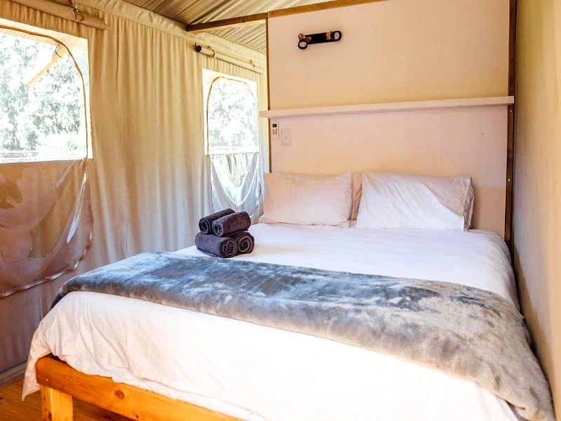 Glampingtent in Hermanus Zuid-Afrika
