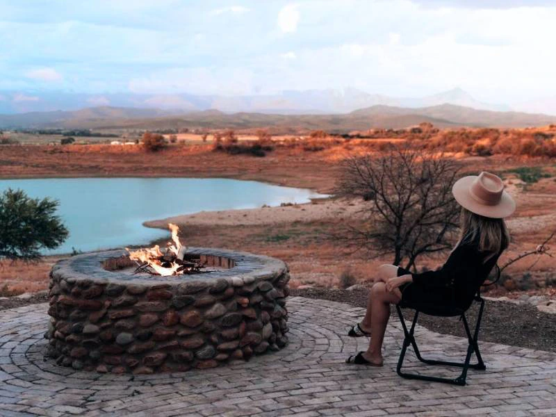 Glampingtent in Oudtshoorn Zuid-Afrika