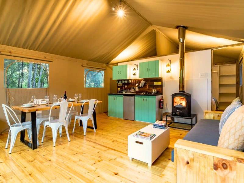 Glampingtent in Oudtshoorn Zuid-Afrika