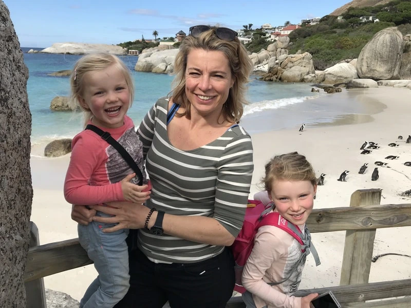 pinguïns spotten bij Boulder's Beach in Zuid-Afrika