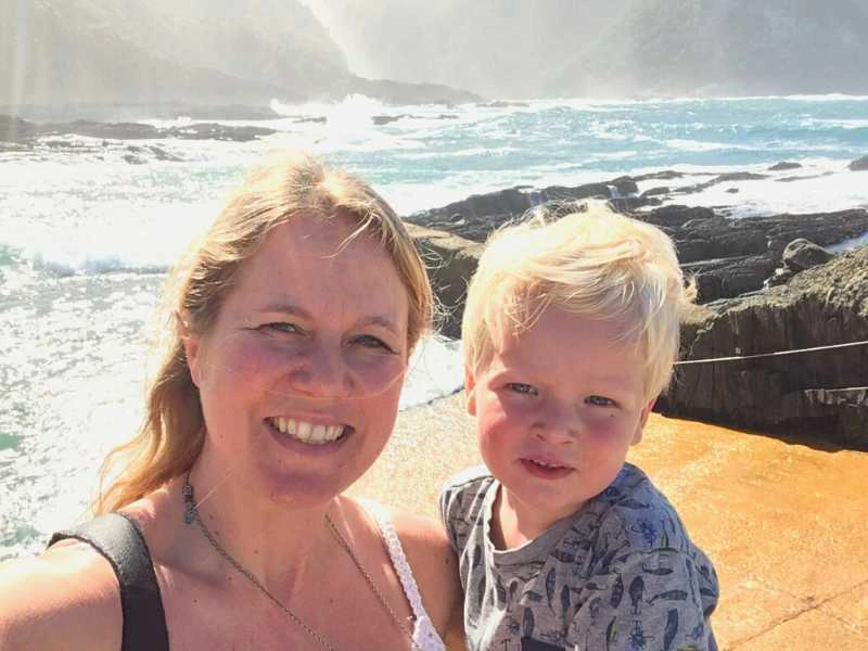 Wilderness strand in Zuid-Afrika