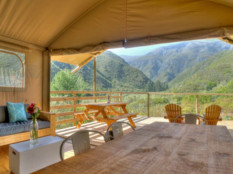 Glamping net uitzicht Robertsen