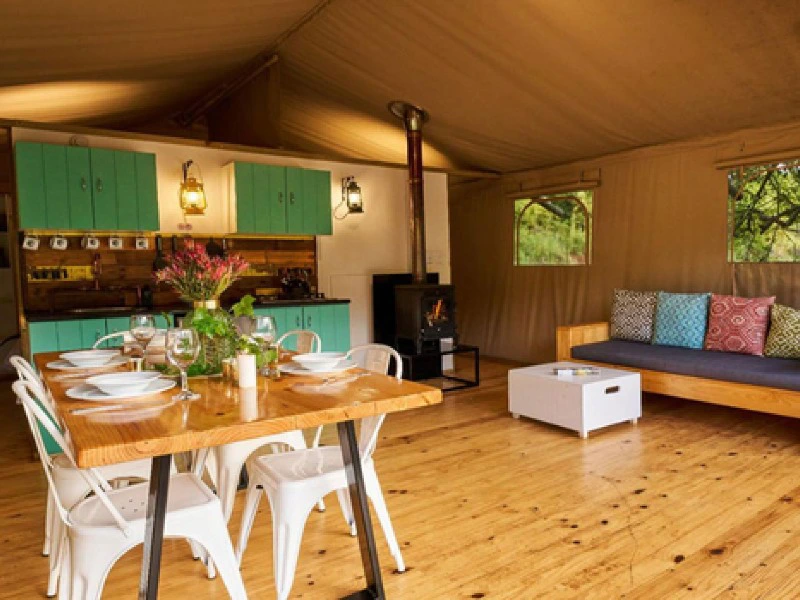 Glampingtent Addo in Zuid-Afrika
