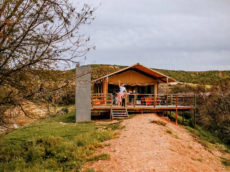 Glampingtent Oudtshoorn Zuid-Afrika