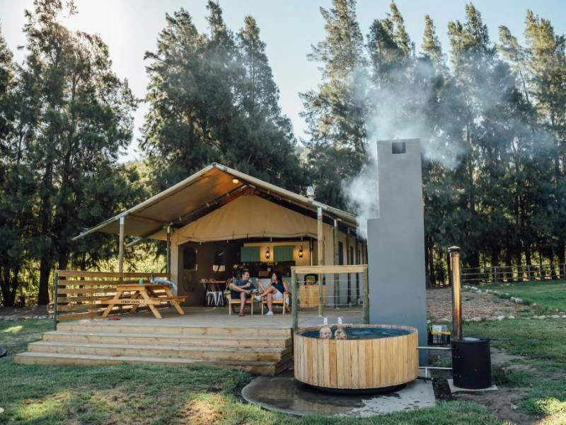 Glamping in de wijnstreek van Zuid-Afrika