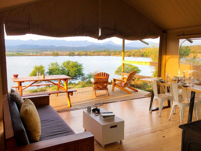 Glampingtent Oudtshoorn Zuid-Afrika