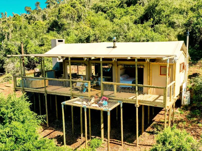 Glampingtent Addo in Zuid-Afrika