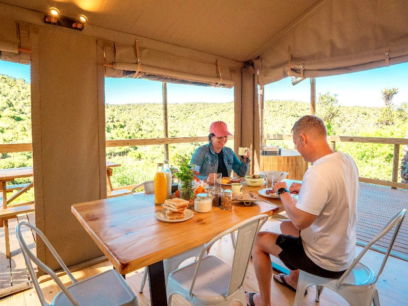 Glampingtent Addo in Zuid-Afrika
