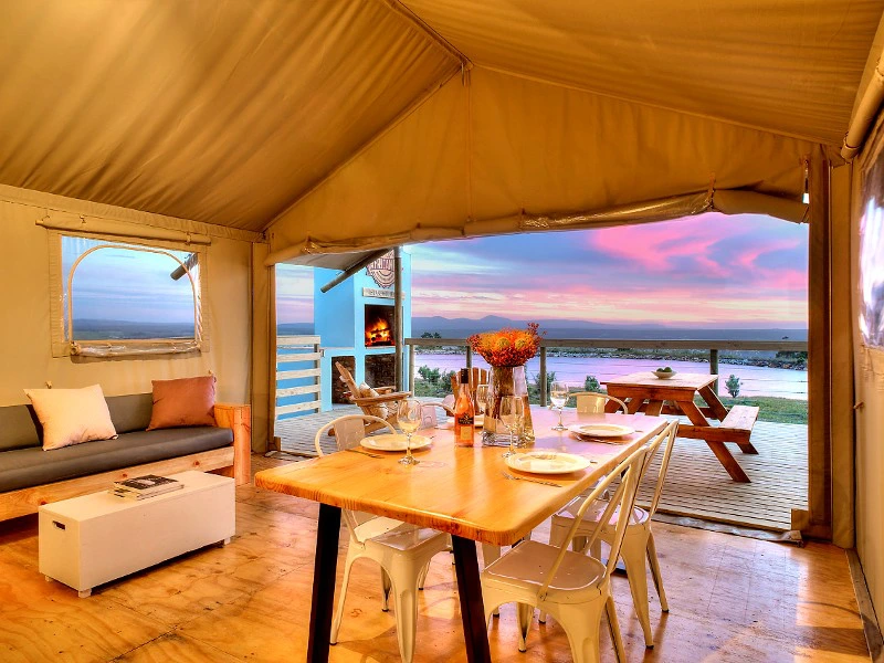 Glampingtent Hermanus in Zuid-Afrika
