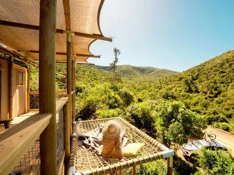 Glampingtent Addo in Zuid-Afrika
