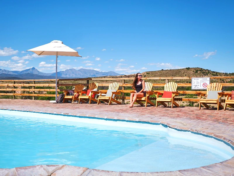 Glampingtent Oudtshoorn Zuid-Afrika