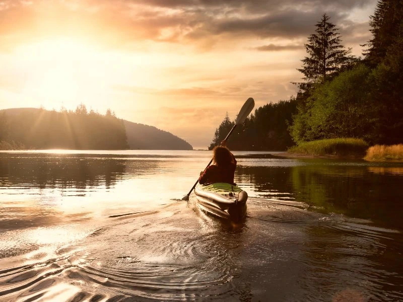 Kayak zonsondergang zuid-afrika