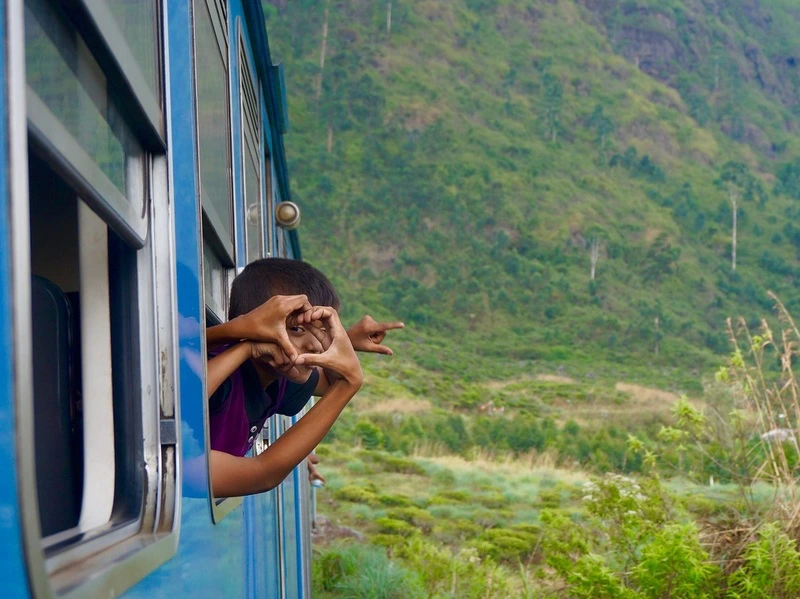 Zuid-Afrika rondreizen met kinderen - kind in trein