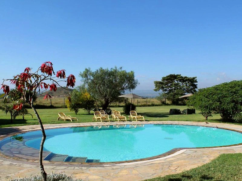 Zwembad bij lake nakuru