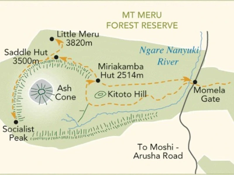 mt. Meru - map