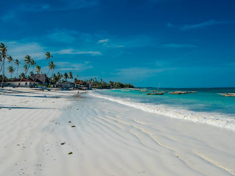 Stranden op Zanzibar
