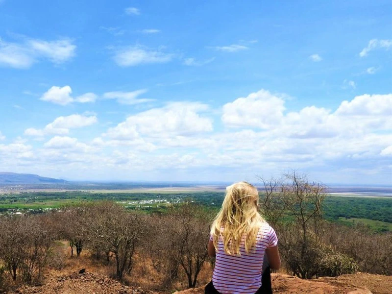 Uitzicht over Lake Manyara