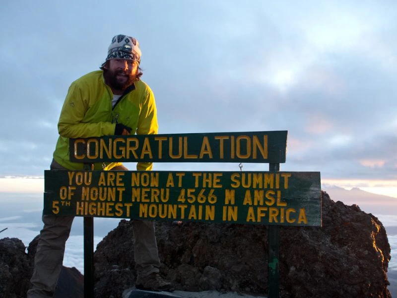 Tanzania Mount Meru top