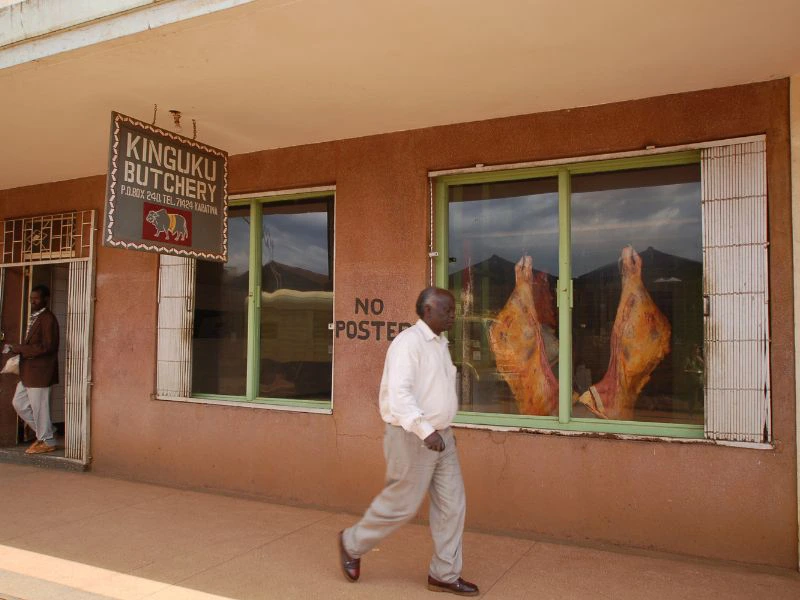 Slagerij in Tanzania