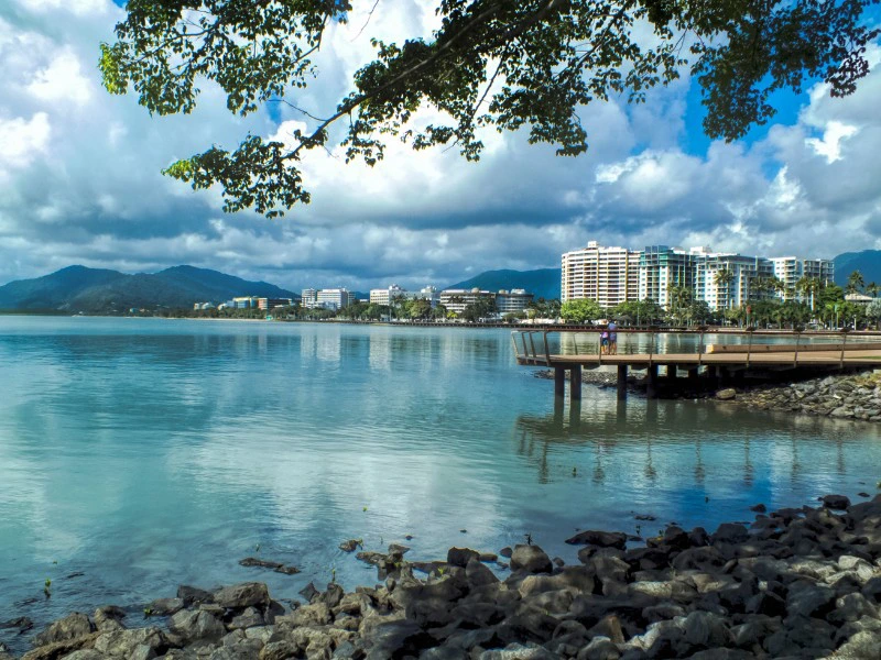 Kustlijn van Cairns in Australie