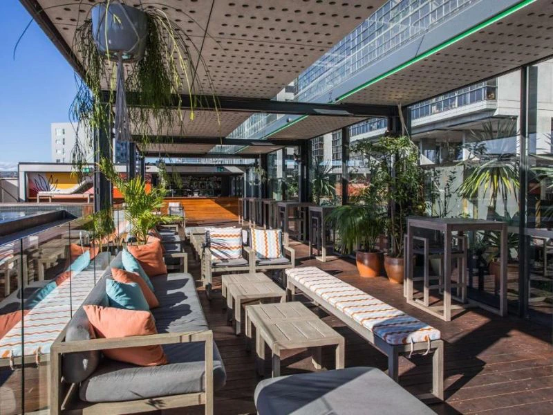 Dak ter4ras bij hotel in Sydney centrum