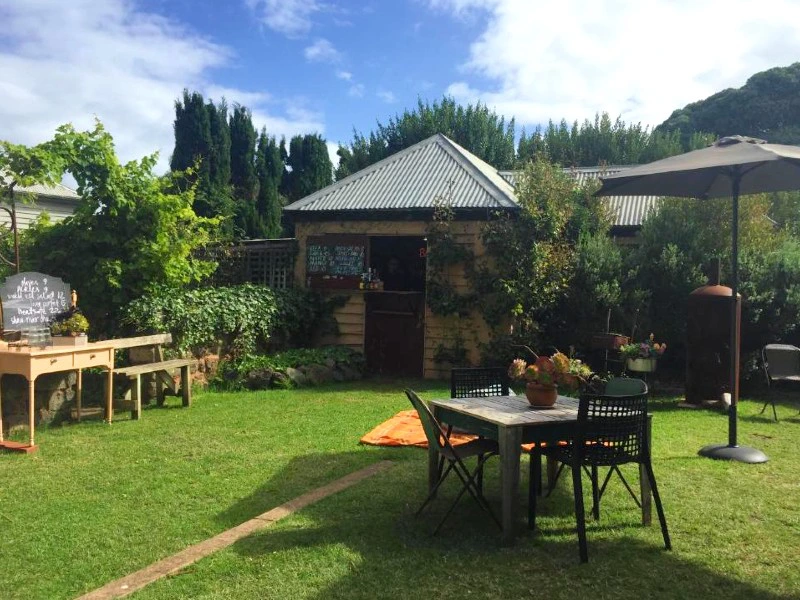 Zicht op hotel Port Fairy