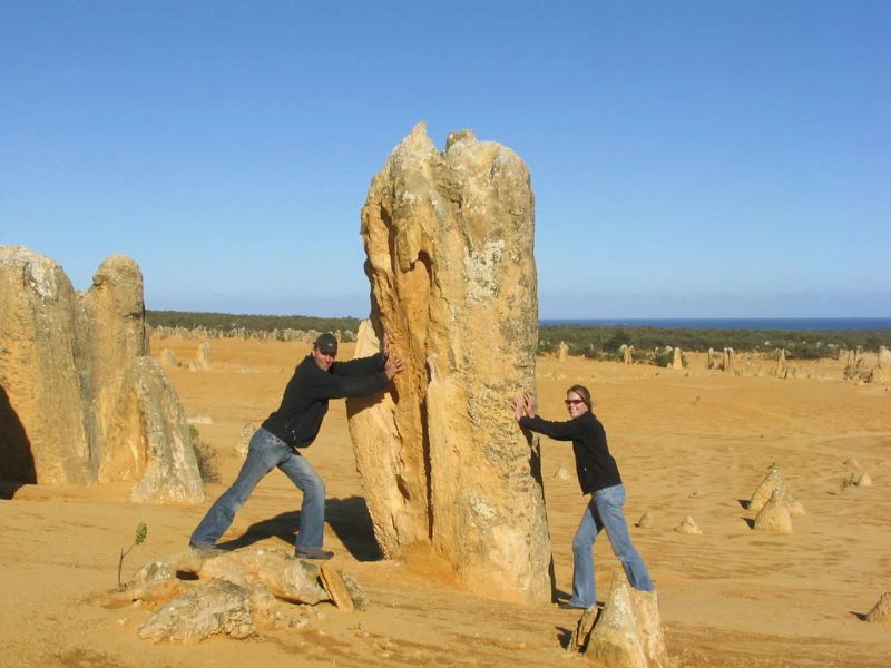 bizarre rotsformatie in pinnacles NP