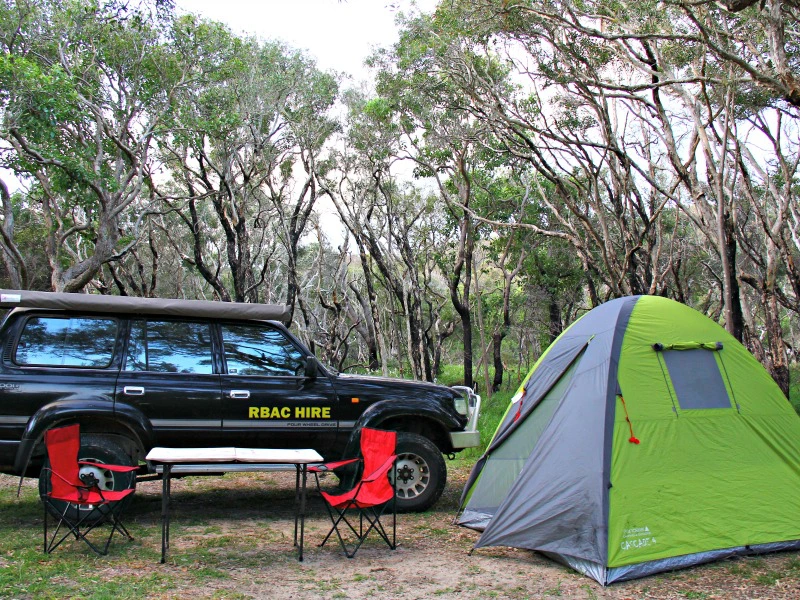 Fraser Island kampeeruitrusting selfdrive