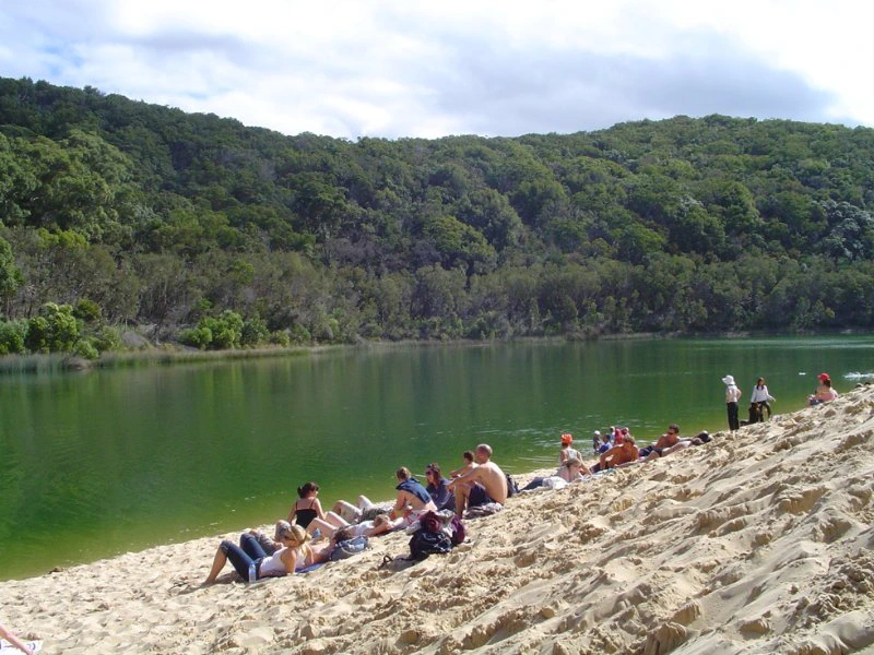 Lake Wabby bij Fraser eiland