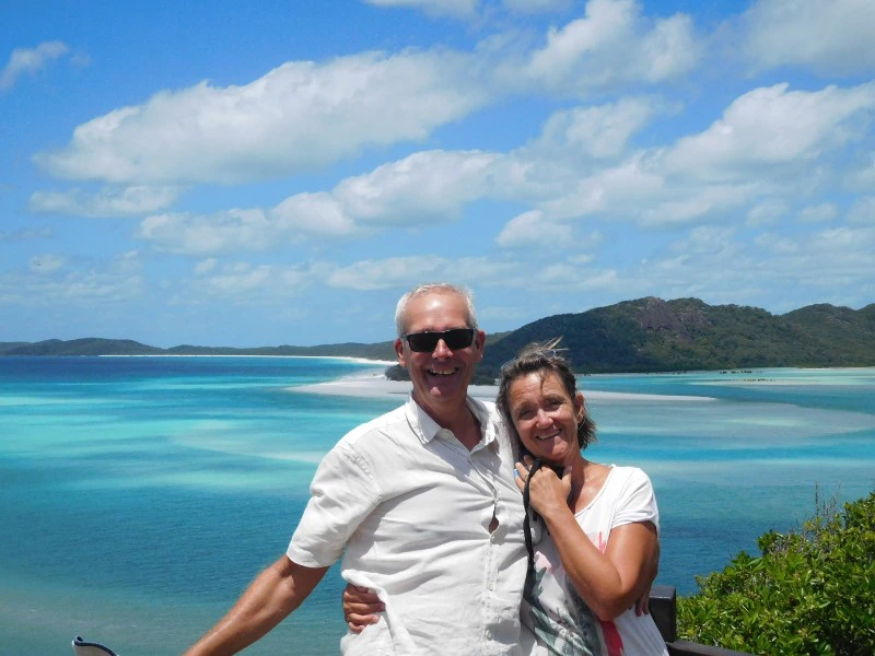 uitzicht bij e Whitsunday eilanden