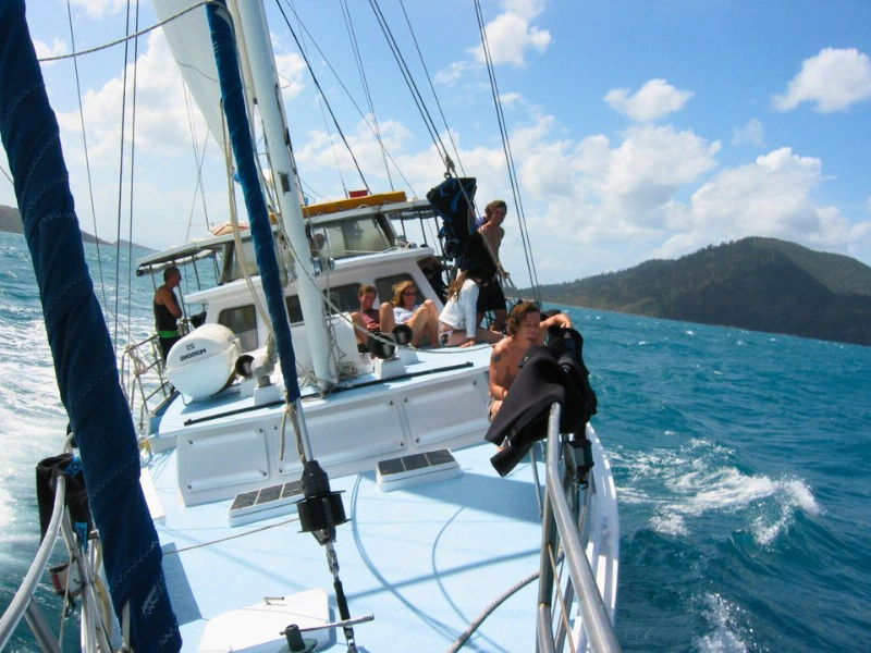 zeilen bij Whitsunday eilanden