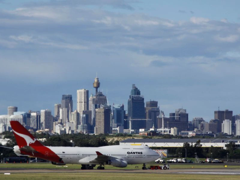 Vlucht naar huis van Australie