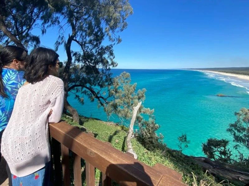 Uitzicht over Stradbroke Island