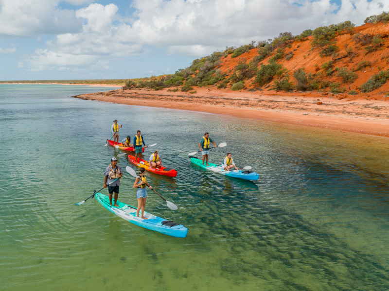 kajakkken en suppen in Fracois peron national park