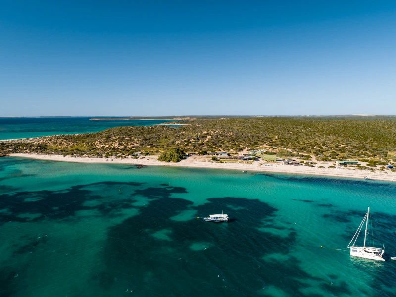 luchtfoto van dirk hartog island