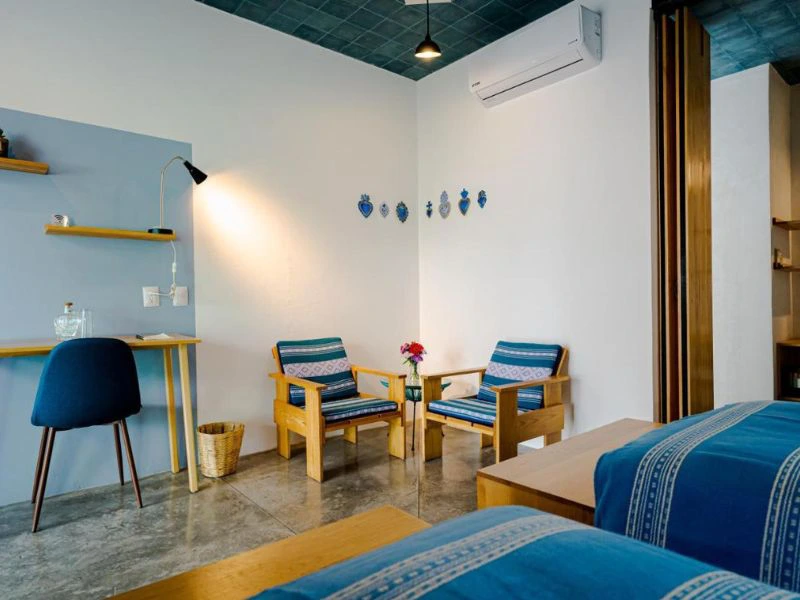 Oaxaca Hotel slaapkamer