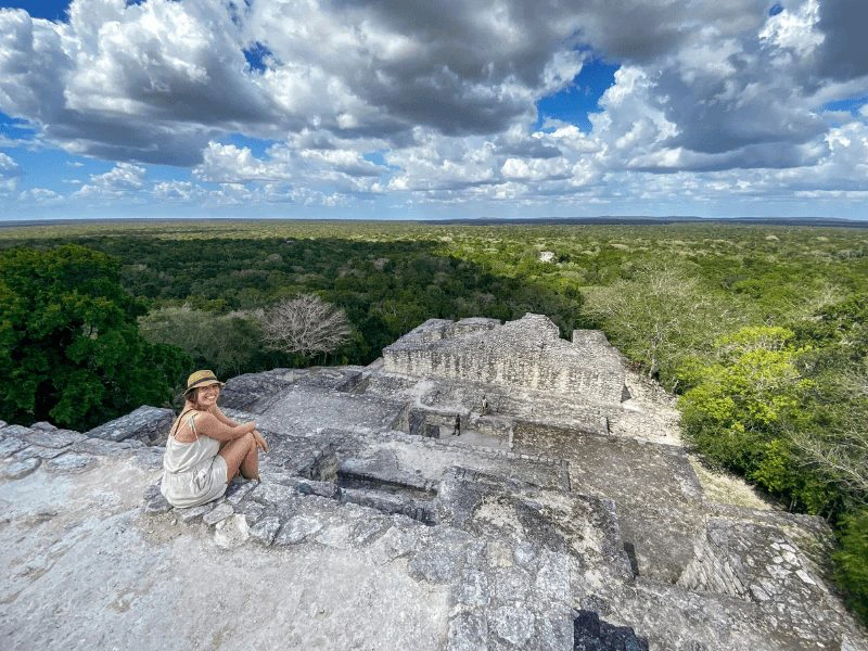 calakmul tempel in mexico