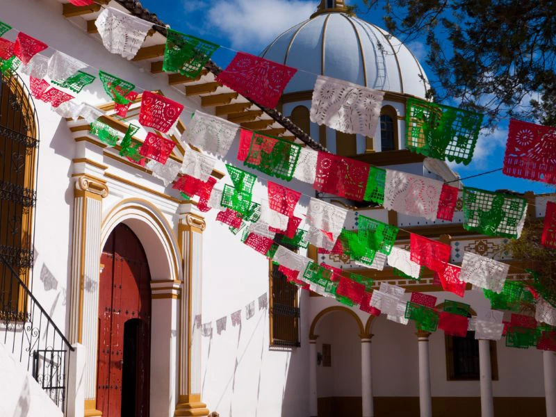 San Cristobal Mexico vlaggetjes