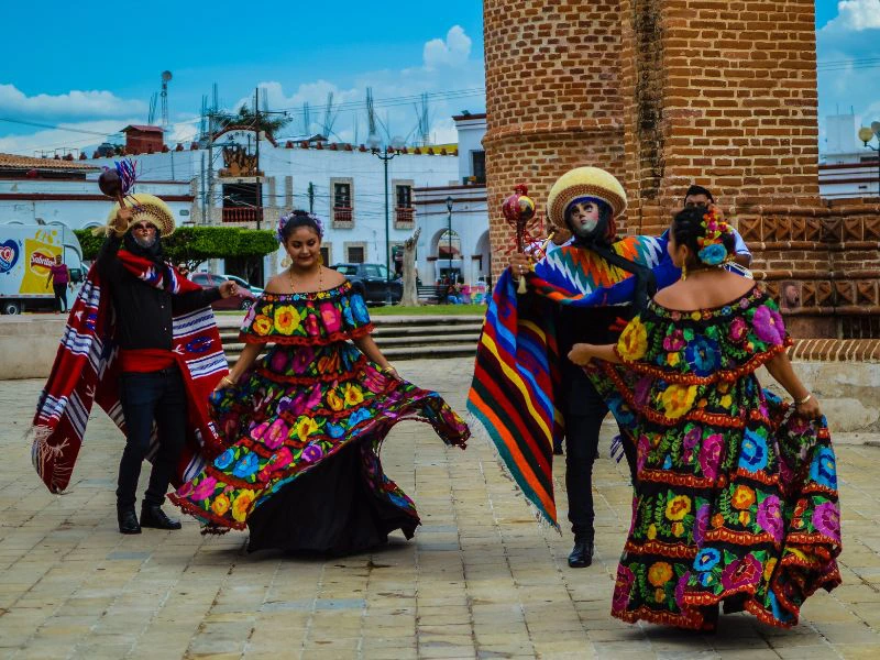 Lokale dansers in Mexico