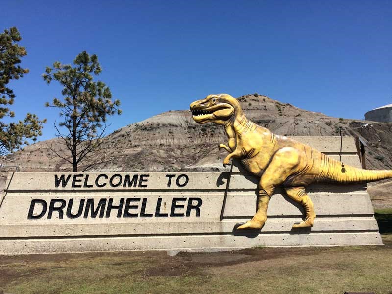 Fossielen zoeken Drumheller Canada Family