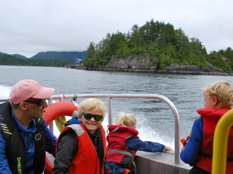 Canada - boot met kinderen