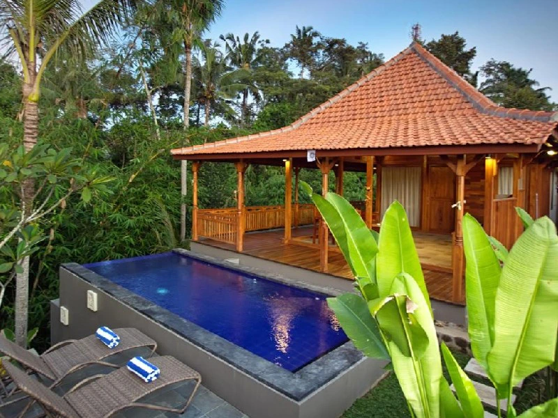 Ubud Bali - familiehotel zwembad