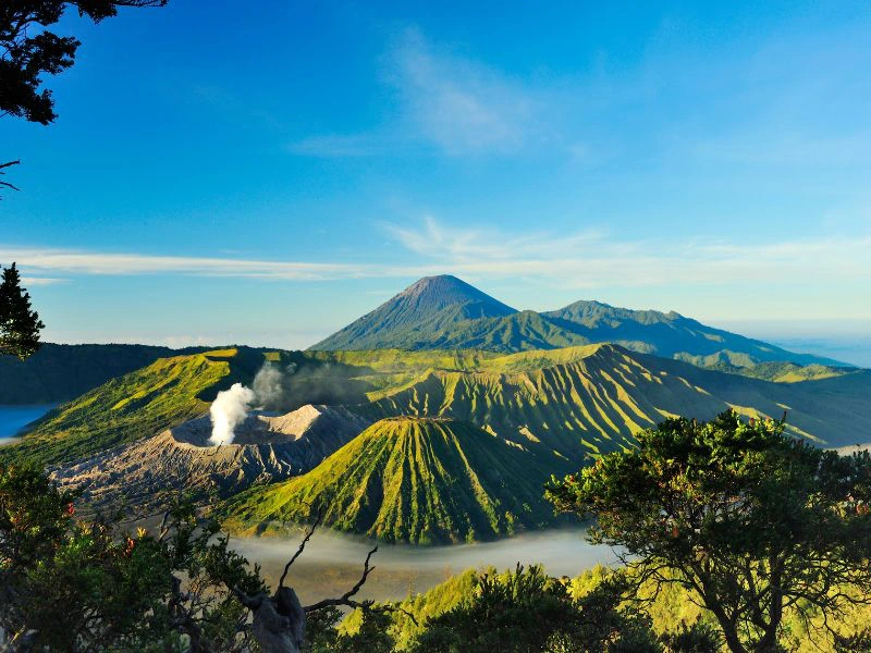 Jeeptour over de Bromo vulkaan op Java in Indonesië