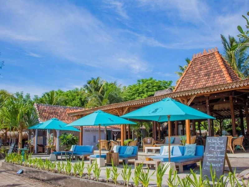 Hotel op Gili Air op de Gili's