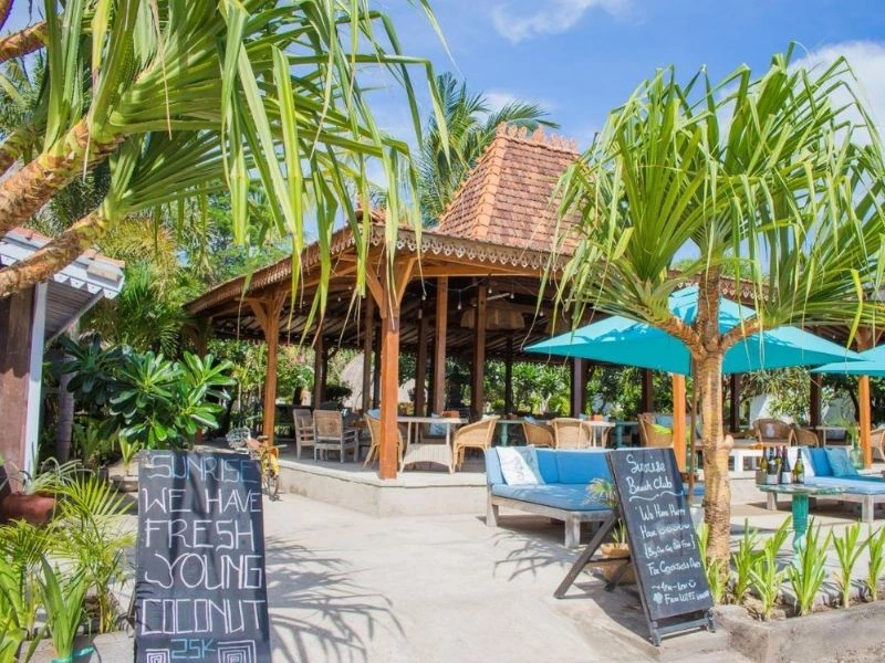 Hotel op Gili Air op de Gili's