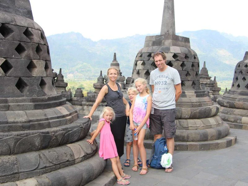 Borobudur met kinderen