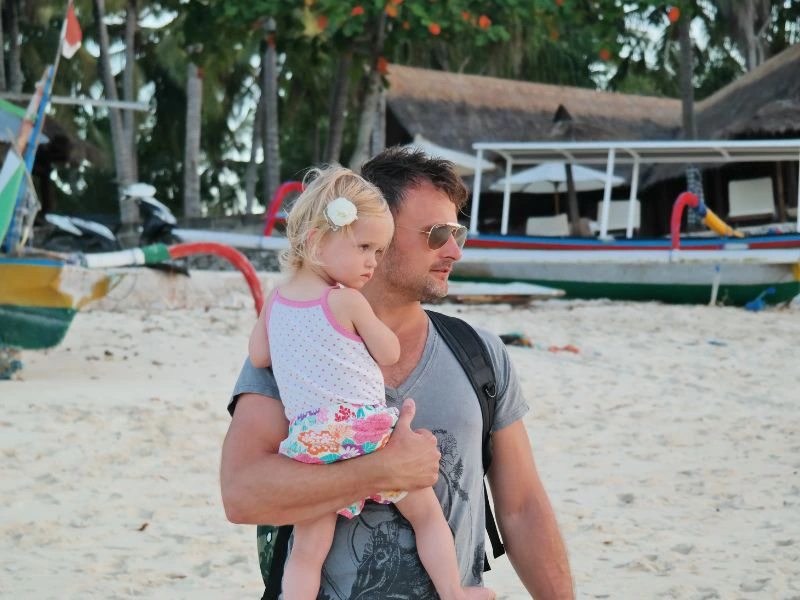 Strand afsluiter op Bali in Jimbaran