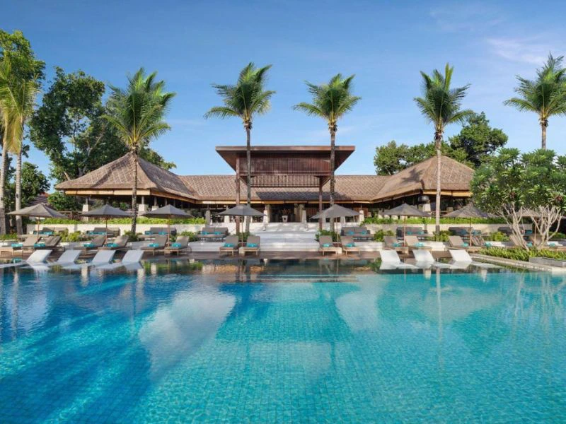 hotel aan het stand in Bali