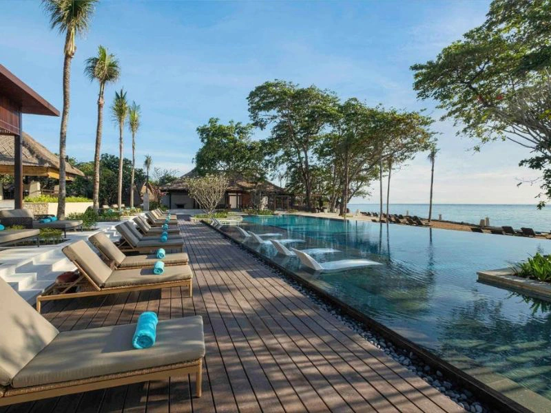 hotel aan het stand in Bali